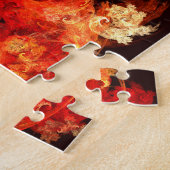 Abstracte kunst voor dansende vuurvogels legpuzzel (Zijkant)