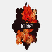 Abstracte kunst voor dansende vuurvogels ornament kaart (Rechts)