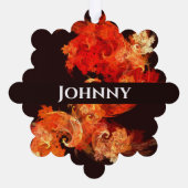 Abstracte kunst voor dansende vuurvogels ornament kaart (Achterkant)