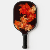 Abstracte kunst voor dansende vuurvogels pickleball paddle (Achterkant)