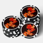 Abstracte kunst voor dansende vuurvogels poker chips (Opstapeling)