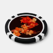 Abstracte kunst voor dansende vuurvogels poker chips (Enkel)