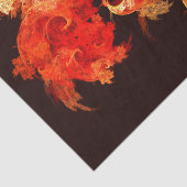 Abstracte kunst voor dansende vuurvogels tissuepapier (Detail)