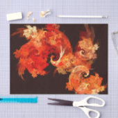 Abstracte kunst voor dansende vuurvogels tissuepapier (Craft)