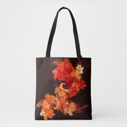Abstracte kunst voor dansende vuurvogels tote bag (Voorkant)