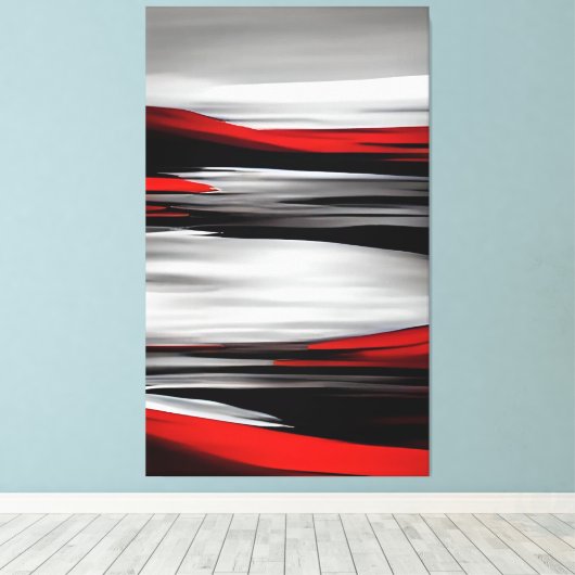 Abstracte kunst voor hedendaagse schilderijen in R Canvas Afdruk (Insitu (Houten vloer))