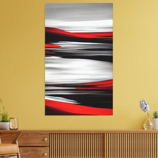 Abstracte kunst voor hedendaagse schilderijen in R Canvas Afdruk (Insitu (Woonkamer))