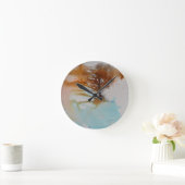 Abstracte kunst voor het schilderen van het landsc ronde klok (Huis)