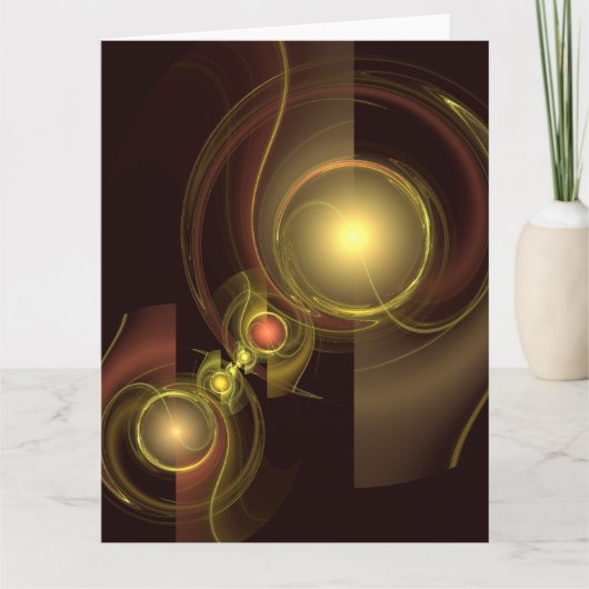 Abstracte kunst voor intieme verbinding bedankkaart (Voorkant)