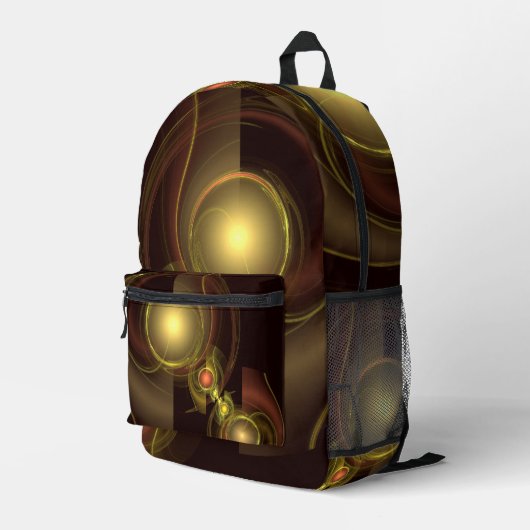 Abstracte kunst voor intieme verbinding bedrukte rugzak (Achterkant Hoek Rechts)