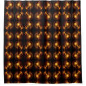 Abstracte kunst voor intieme verbinding douchegordijn (Voorkant)