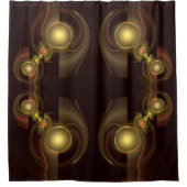 Abstracte kunst voor intieme verbinding douchegordijn (Voorkant)