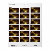 Abstracte kunst voor intieme verbinding etiket (Full Sheet)