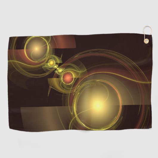 Abstracte kunst voor intieme verbinding golfhanddoek (Horizontaal)