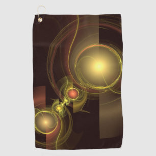 Abstracte kunst voor intieme verbinding golfhanddoek