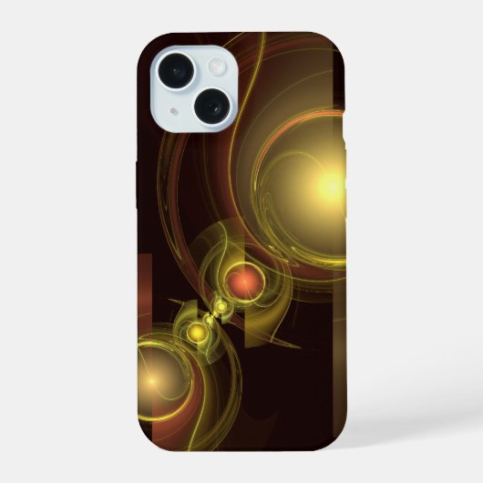 Abstracte kunst voor intieme verbinding iPhone 15 case (Achterkant)