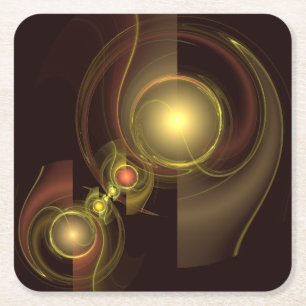 Abstracte kunst voor intieme verbinding kartonnen onderzetters