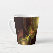 Abstracte kunst voor intieme verbinding latte mok (Linkerhoek)