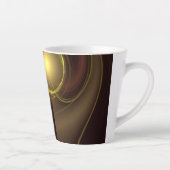 Abstracte kunst voor intieme verbinding latte mok (Rechts)