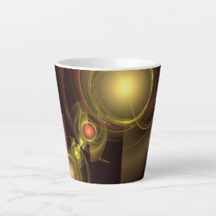 Abstracte kunst voor intieme verbinding latte mok