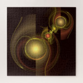 Abstracte kunst voor intieme verbinding legpuzzel (Horizontaal)