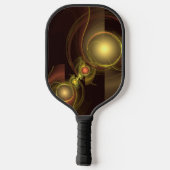Abstracte kunst voor intieme verbinding pickleball paddle (Achterkant)