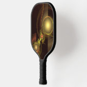 Abstracte kunst voor intieme verbinding pickleball paddle (Links)