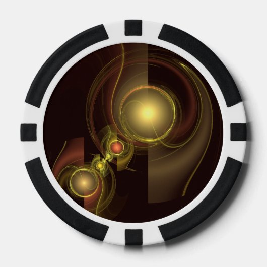 Abstracte kunst voor intieme verbinding poker chips (Voorkant)