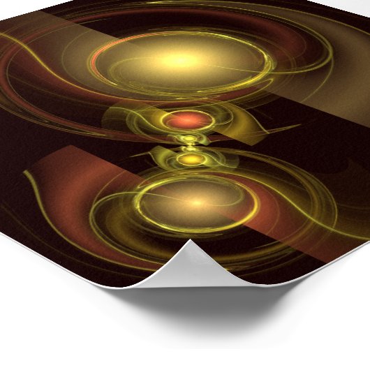Abstracte kunst voor intieme verbinding poster (Hoek)