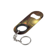 Abstracte kunst voor intieme verbinding sleutelhanger flessenopener (Achterkant Gekanteld)