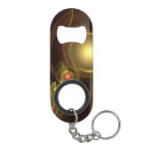 Abstracte kunst voor intieme verbinding sleutelhanger flessenopener (Achterkant)