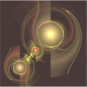 Abstracte kunst voor intieme verbinding sticker (Voorkant)