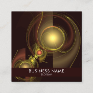 Abstracte kunst voor intieme verbinding vierkante visitekaartje