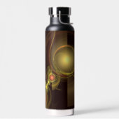 Abstracte kunst voor intieme verbinding waterfles (Links)