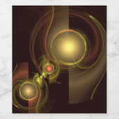 Abstracte kunst voor intieme verbinding wijn etiket (Enkel label)