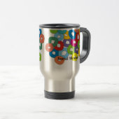 Abstracte kunst voor maatschappelijk werkers reisbeker (Voorkant rechts)