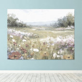 Abstracte kunst voor moderne boerderijstijl canvas afdruk (Insitu (Houten vloer))