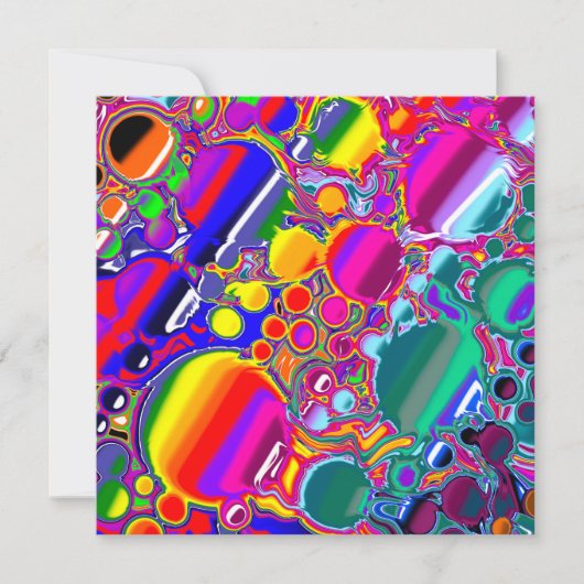 Abstracte kunst voor regenboogblast (Voorkant)