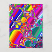 Abstracte kunst voor regenboogblast briefkaart (Voorkant)