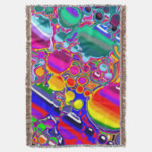 Abstracte kunst voor regenboogblast deken (Voorkant Verticaal)