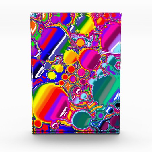 Abstracte kunst voor regenboogblast fotoblokken (Voorkant)