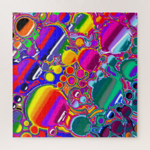 Abstracte kunst voor regenboogblast legpuzzel