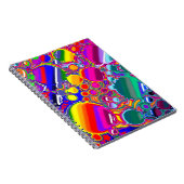Abstracte kunst voor regenboogblast notitieboek (Rechterzijde)