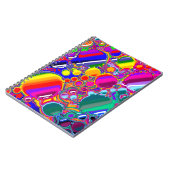 Abstracte kunst voor regenboogblast notitieboek (Linkerzijde)