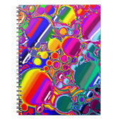 Abstracte kunst voor regenboogblast notitieboek (Voorkant)