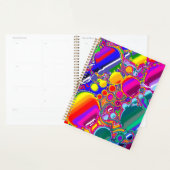 Abstracte kunst voor regenboogblast planner (Display)