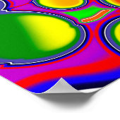 Abstracte kunst voor regenboogblast poster (Hoek)