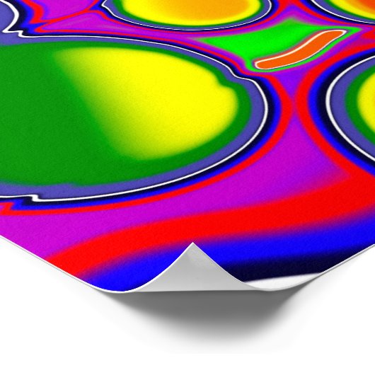 Abstracte kunst voor regenboogblast poster (Hoek)