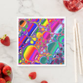 Abstracte kunst voor regenboogblast servet (Insitu)