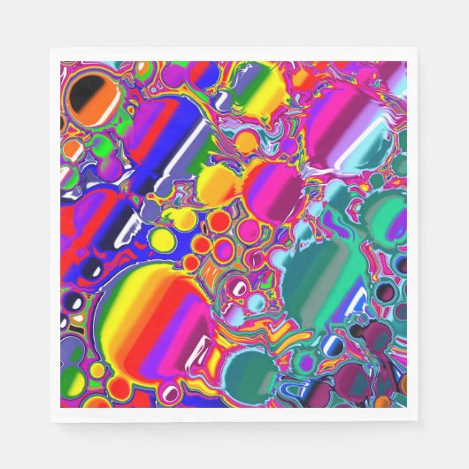 Abstracte kunst voor regenboogblast servet (Voorkant)